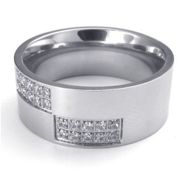Üppiges Design Farbbrillanz Zuverlässige Qualität Titanring