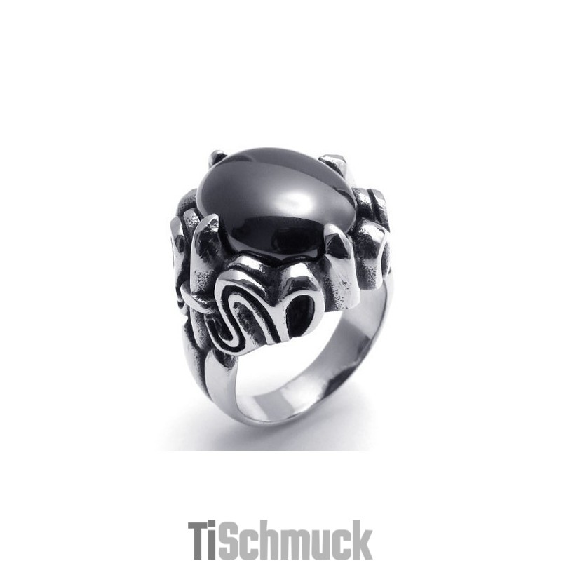Üppiges Design, Zarte Farben, Exzellenter Titanring Üppiges Design, Zarte Farben, Exzellenter Titanring