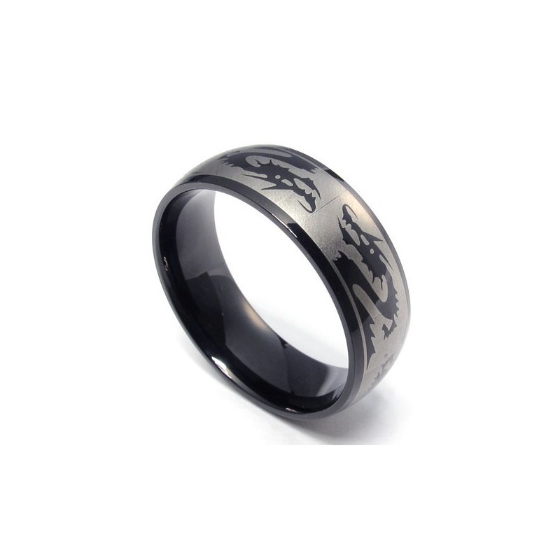 Modische Muster Zarte Farben Ausgezeichnete Qualität Titan Ring