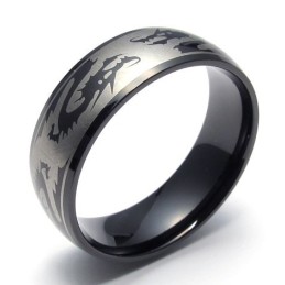 Modische Muster Zarte Farben Ausgezeichnete Qualität Titan Ring