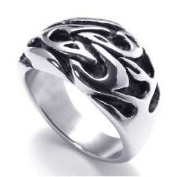 Rationale Konstruktion Zarte Farben Hochwertiger Titanring