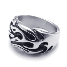 Rationale Konstruktion Zarte Farben Hochwertiger Titanring