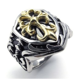 Modische Muster Farbbrillanz Hochwertiger Titanring