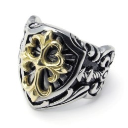 Modische Muster Farbbrillanz Hochwertiger Titanring