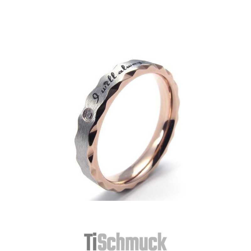 Elegante Form Farbbrillanz Zuverlässiger Ruf Titanring