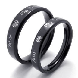 Für Ihre Auswahl Zarte Farben Hochwertiger Titanring