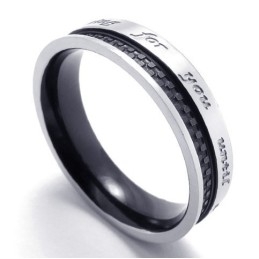 Elegante Form Zarte Farben Hochwertiger Titanring