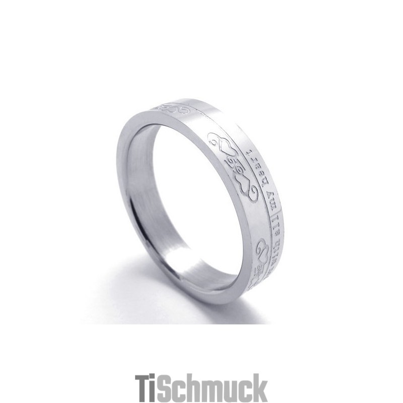 Rationale Konstruktion Zarte Farben Die Königin Der Qualität Titanring