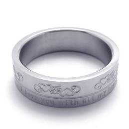 Verschiedene Stile Zarte Farben Hochwertiger Titanring