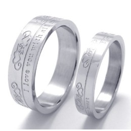 Verschiedene Stile Zarte Farben Hochwertiger Titanring