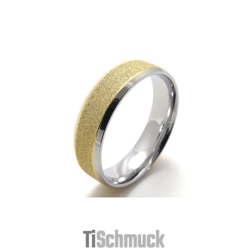 Elegante Form Farbbrillanz Hochwertiger Titanring