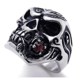 Modernes Design Farbbrillanz Weltweit Bekannter Titanring