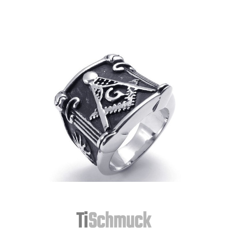 Modische Muster Zarte Farben Zuverlässiger Qualitäts-Titanring