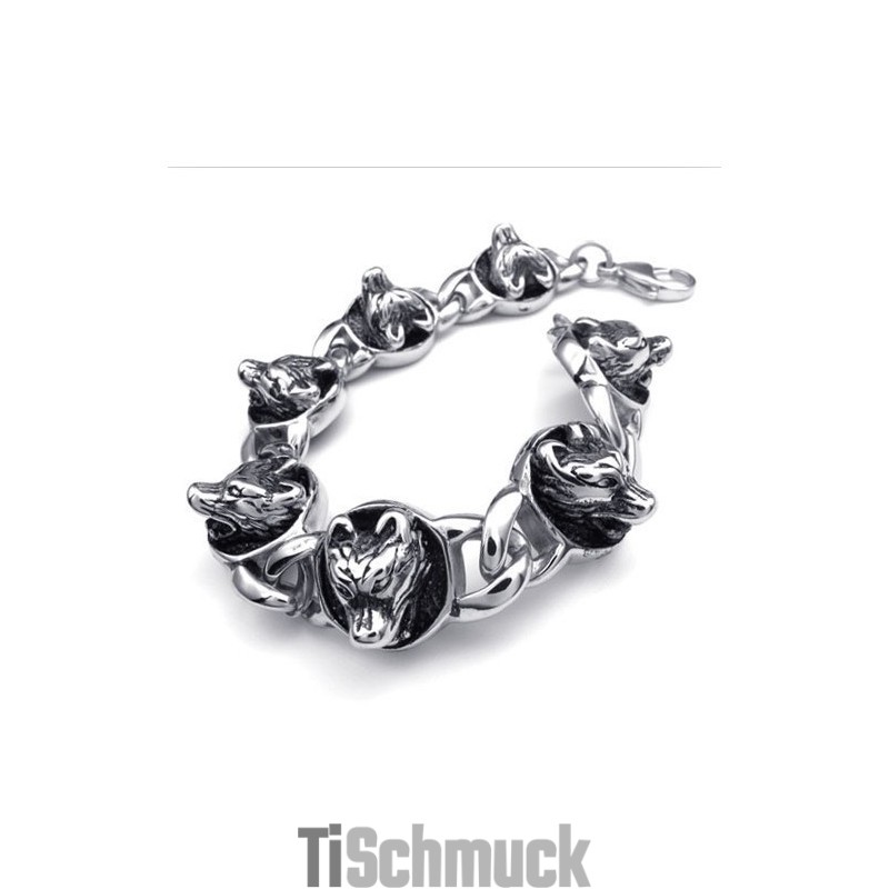Üppiges Design Farbbrillanz Hochwertiges Titanarmband Üppiges Design Farbbrillanz Hochwertiges Titanarmband