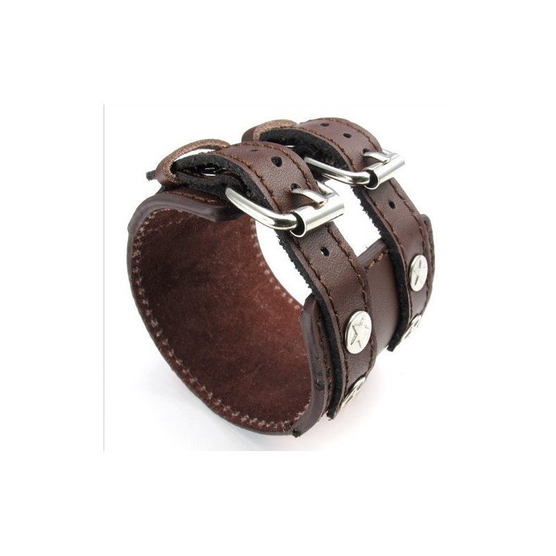 Geschicktes Design, Schöne Farben, Zuverlässige Qualität, Titan-Leder-Armreif