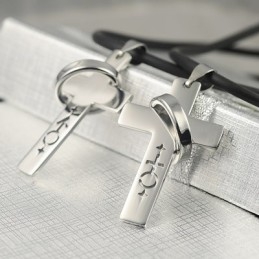 Männliche Und Weibliche Symbole Sweetheart Lovers Halskette Anhänger