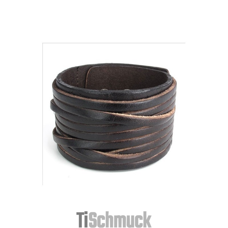 Geschickte Herstellung Zarte Farben Zuverlässige Qualität Titan Leder Armreif