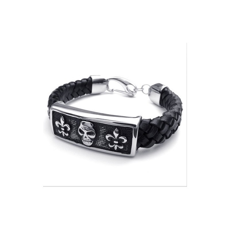 Attraktives Design Zarte Farben Hervorragende Qualität Titaniu Lederarmband