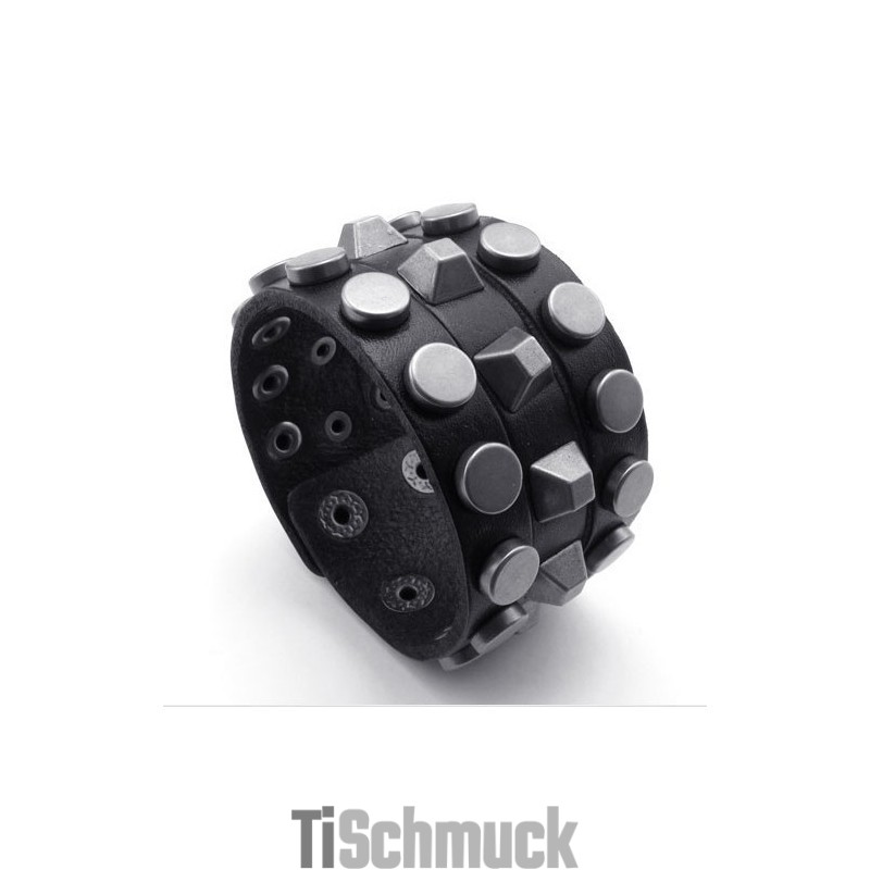 Modernes Design Zarte Farben Hervorragende Qualität Titan Leder Armreif