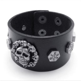 Attraktives Design Zarte Farben Zuverlässige Qualität Titan Leder Armreif