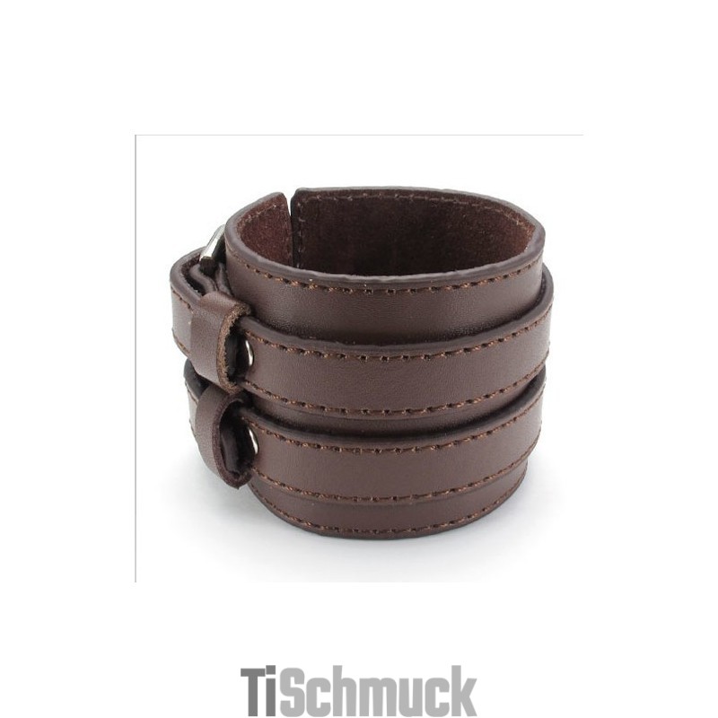 Geschicktes Design Zarte Farben Hervorragende Qualität Titan Leder Armreif