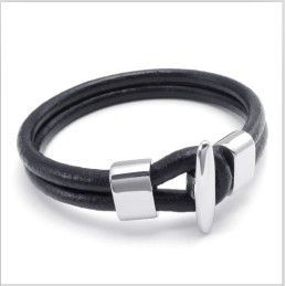 Geschicktes Design Zarte Farben Stabile Qualität Titan Lederarmband