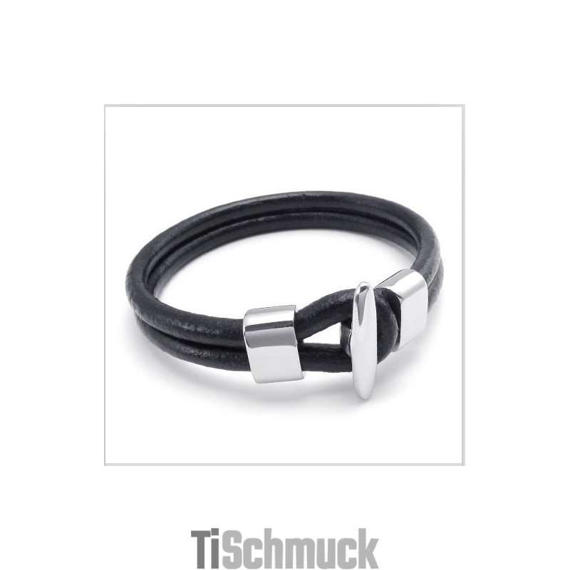 Geschicktes Design Zarte Farben Stabile Qualität Titan Lederarmband