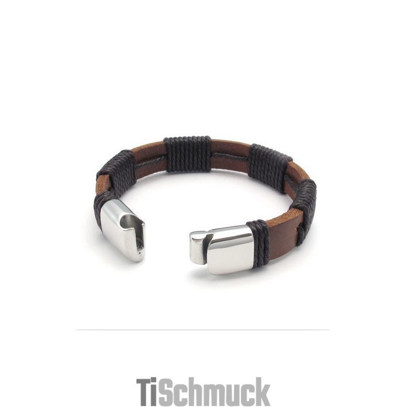 Geschicktes Design, Schöne Farben, Zuverlässige Qualität, Titan-Leder-Armreif Geschicktes Design, Schöne Farben, Zuverlässige Qualität, Titan-Leder-Armreif