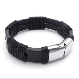 Geschicktes Design Zarte Farben Zuverlässige Qualität Titan Leder Armreif