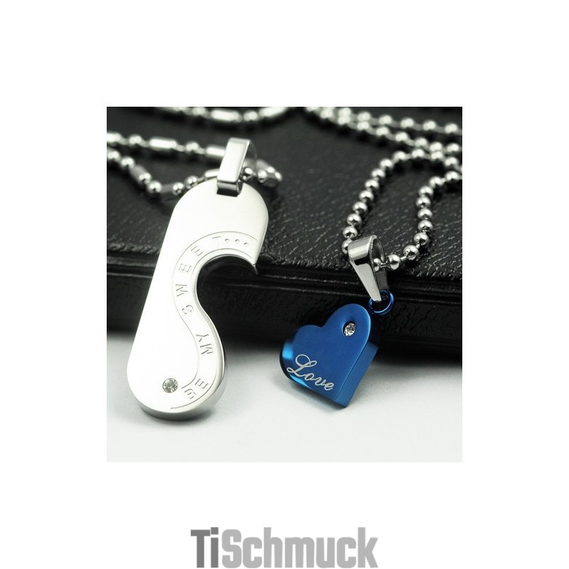 Sei Meine Süße Liebe, Schatz, Liebhaber, Titan-Halskettenanhänger