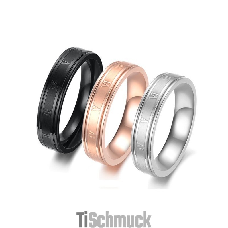 Zuverlässiger Qualitätsring Aus Schwarzem Titan Für Damen