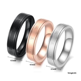 Zuverlässiger Qualitätsring Aus Schwarzem Titan Für Damen