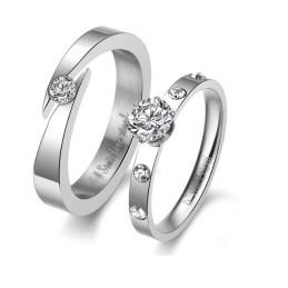 Qualität Und Quantität Gesichert Weiblicher Titanring Mit Strass
