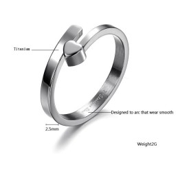 Der König Der Quantität Weiblicher Sweetheart Titanring