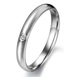 Zuverlässiger Qualitäts-Titanring Für Damen Mit Strass