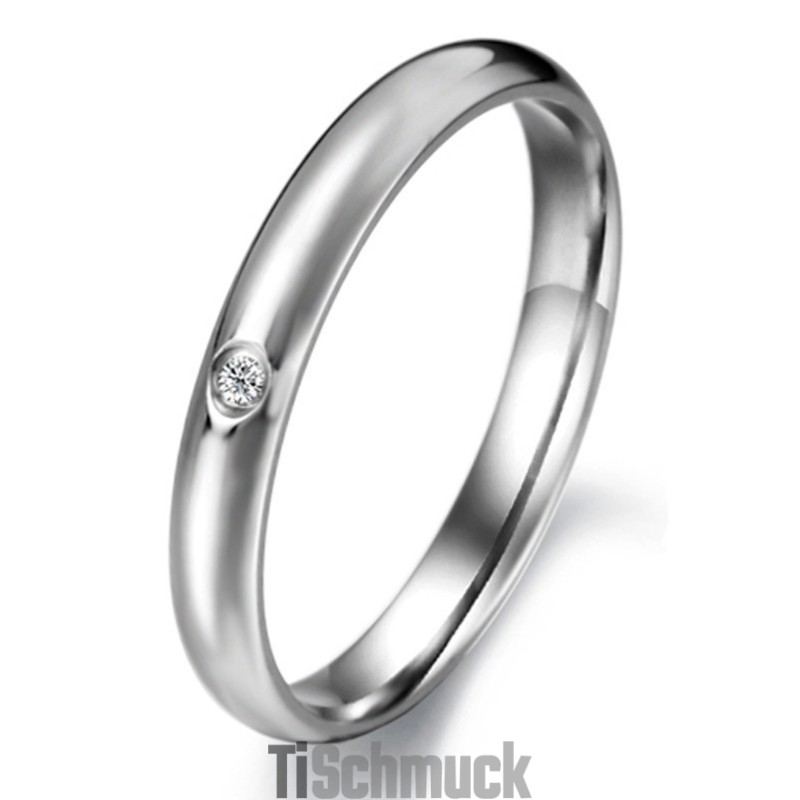 Zuverlässiger Qualitäts-Titanring Für Damen Mit Strass Zuverlässiger Qualitäts-Titanring Für Damen Mit Strass