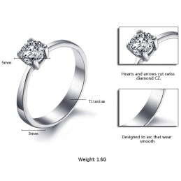 Qualität Und Quantität Gesichert Weiblicher Titanring Mit Strass