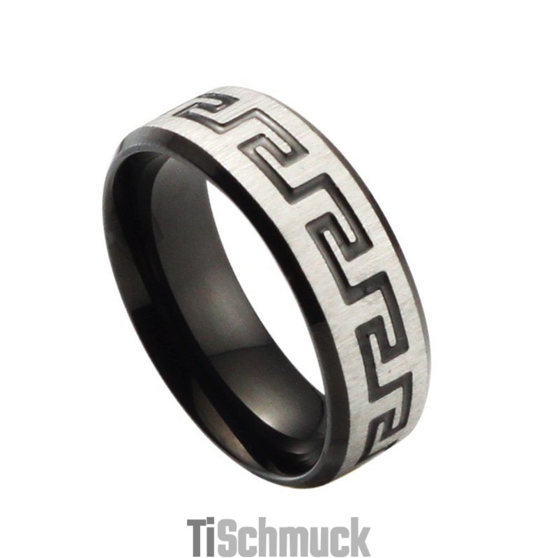 Hochwertiger Schwarzer Titanring