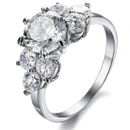 Hochwertiger Titanring Mit Strass