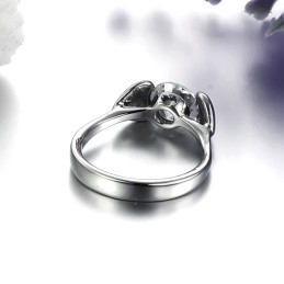 Stabiler Qualitäts-Titanring Für Damen Mit Strass