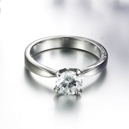 Zuverlässiger Leistungsring Aus Titan Für Damen Mit Strass