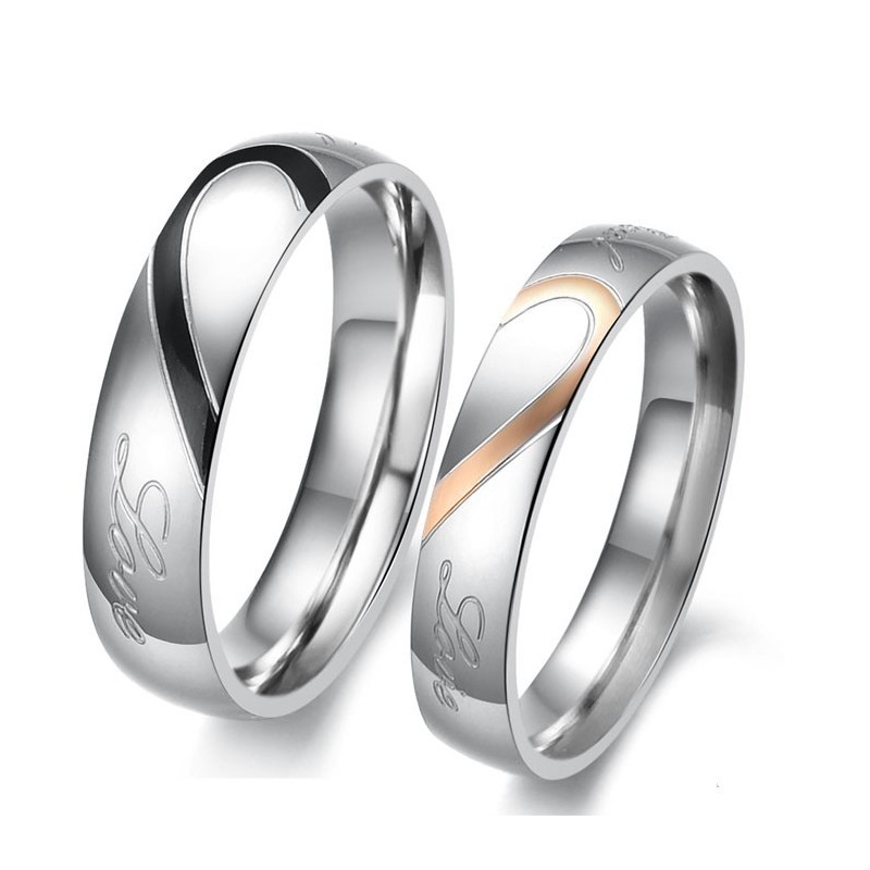 Zuverlässiger Qualitäts-Sweetheart-Titanring Für Verliebte