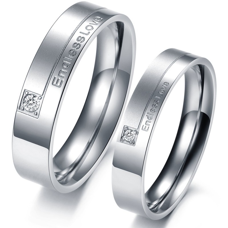Qualität Und Quantität Garantiert Endless Love Titanring Für Liebhaber