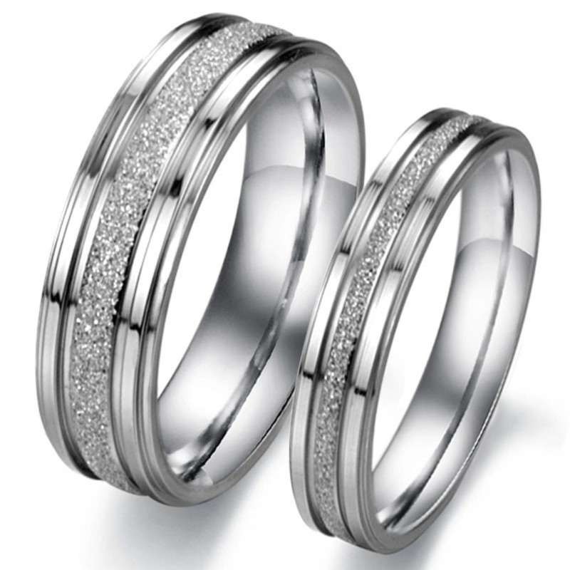 Große Auswahl An Perlensand-Titanringen Für Liebhaber