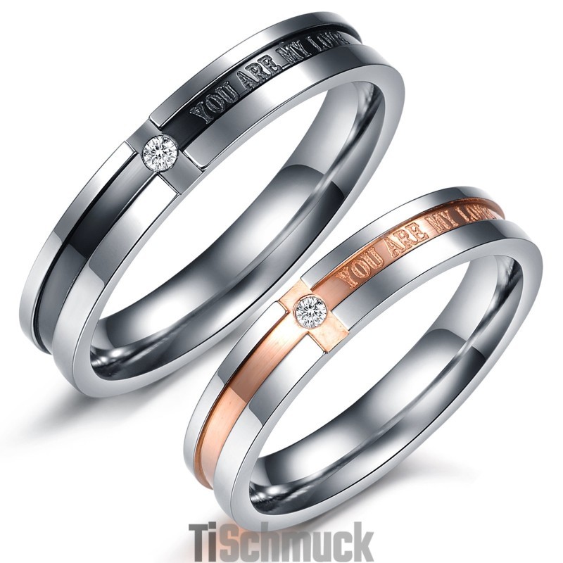 Um Im In- Und Ausland Ein Hohes Ansehen Zu Genießen Titanring Für Liebhaber