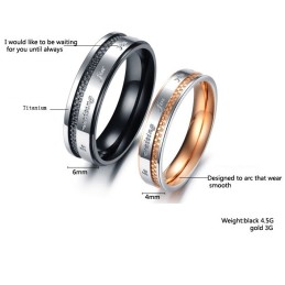 Um Im In- Und Ausland Ein Hohes Ansehen Zu Genießen, Gitter-Titanring Für Liebhaber