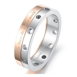 Stabiler Qualitäts-Titanring Für Liebhaber