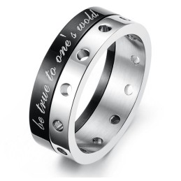 Stabiler Qualitäts-Titanring Für Liebhaber