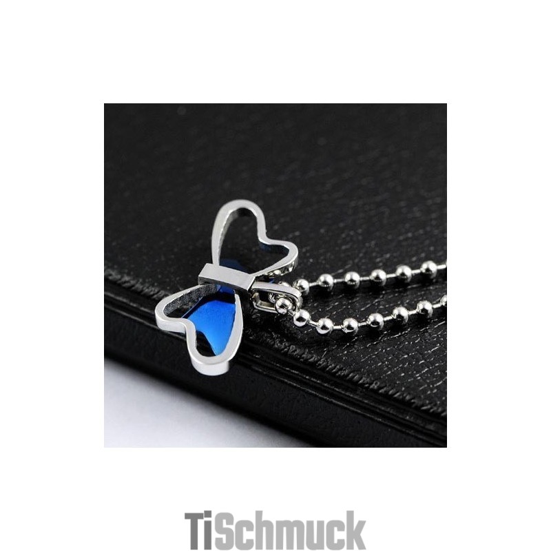 Anmutiger, Exquisiter Schmetterlings-Halskettenanhänger Aus Titan