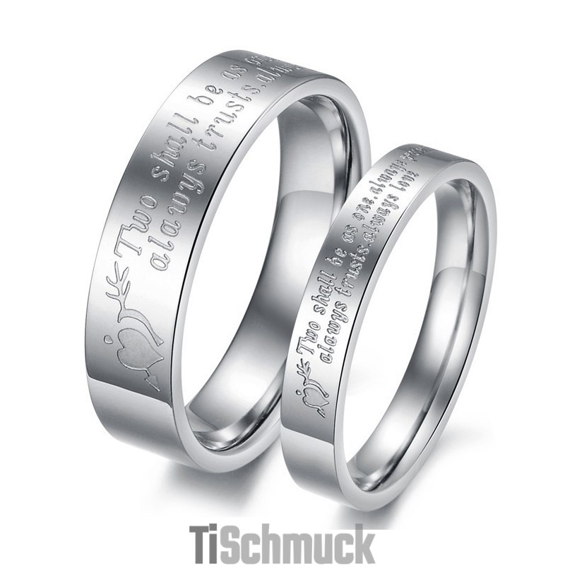 Zuverlässiger Qualitäts-Titanring Für Verliebte